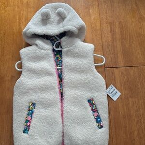 Brand new Mini Boden reversible vest with hood, tags on
